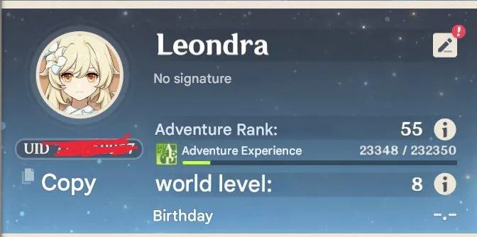 GI1390 High AR55 Lumine Account with Tiori C3, Dehya C1, 12 Legendary, Rich Resources 